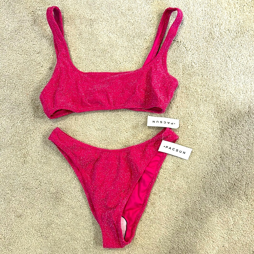 Pink bathing suit